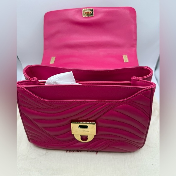 Pink Salvatore Ferragamo quilted Lexi shoulder bag - Picture 3 of 14